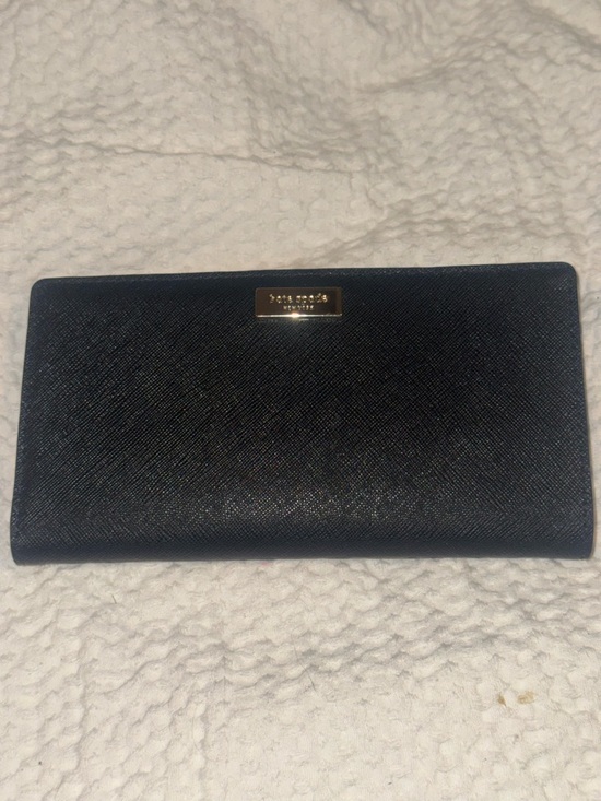 kate spade Handbags - Kate Spade Black Saffiano Leather Continental Wallet NWT